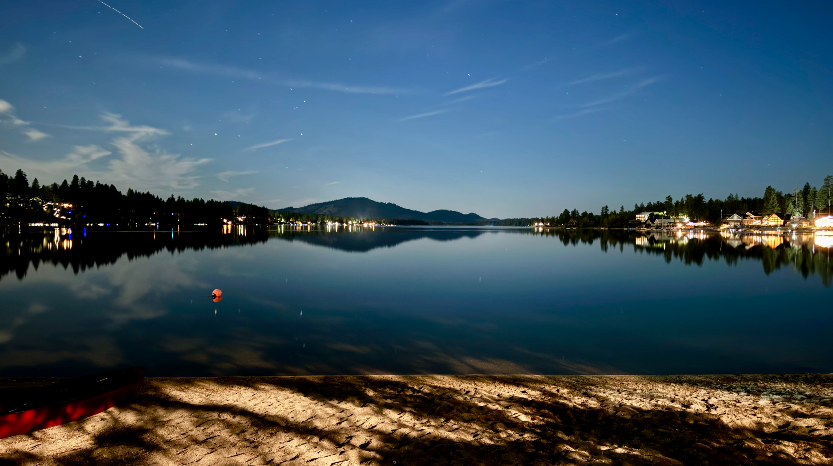 Diamond Lake under the stars